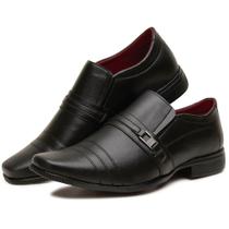 Sapato Social masculino preto estilo italiano numeração 37 ao 44 ref 112