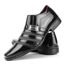 Sapato social masculino preto Pizzolev leve e confortavel