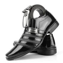 Sapato social masculino preto Pizzolev leve e confortavel