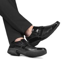 Sapato Social Masculino Preto Sintetico Verniz Clássico sola antiderrapante