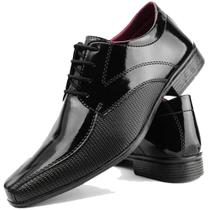 Sapato social masculino preto sollano 101 modelo de amarrar