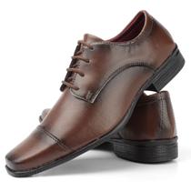Sapato social masculino preto tradicional modelo de amarrar