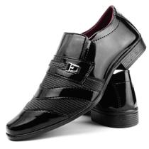 Sapato social masculino preto verniz moderno e atual Sapato social masculino preto verniz moderno e atual