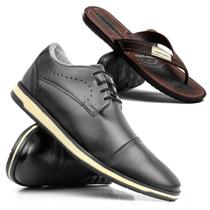 Sapato Social Masculino Sapatofran Oxford Conforto Com Chinelo