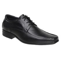 Sapato Social Masculino Tradicional Em Couro Preto Sanlorenzo 3010