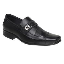 Sapato Social Masculino Tradicional Em Couro Preto Sanlorenzo 3051