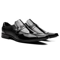 Sapato Social Masculino Venetto Verniz Bico Quadrado Conforto