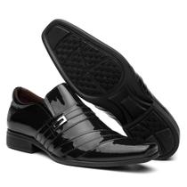 Sapato Social masculino verniz melhor conforto LL 407 preto