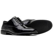 Sapato Social Militar Kallucci Todo em Couro Preto