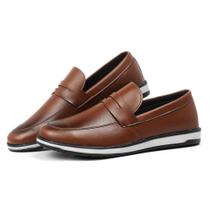Sapato Social Mocassim Slip On Estiloso Casual Moderno Facil De Calçar Conforto
