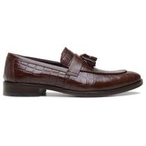 Sapato Social Mouro Couro Croco Bambolim 11706