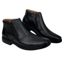 Sapato Social Original Couro Anatomic Gel Mestiço Preto - REF: 8670 Sapato Social Original Couro Anatomic Gel Mestiço Preto - REF: 8670