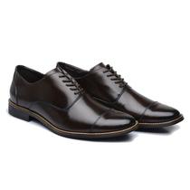 Sapato Social Oxford Derby Em Couro 018