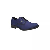 Sapato Social Oxford Masculino Azul