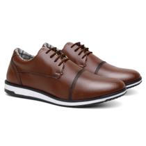 Sapato Social Oxford Masculino Cadarço Moda Elegante Calce Fácil Confortável