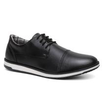 Sapato Social Oxford Masculino Cadarço Moda Elegante Calce Fácil Confortável