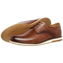 Sapato Social Oxford Masculino Couro Caramelo 12000 Sapato Social Oxford Masculino Couro Caramelo 12000