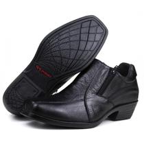 Sapato Social Oxford Masculino Couro Floater Fecho Elástico