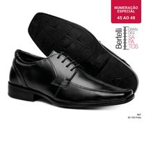 Sapato Social - Para Grandes Homens - 45 a 48 - Preto 90100 - Bertelli