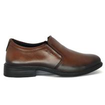 Sapato Social Pegada Masculino Couro Sem Cadarço 124778 Cor:PinhãoTamanho:39 Sapato Social Pegada Masculino Couro Sem Cadarço 124778 Cor:PinhãoTamanho:39