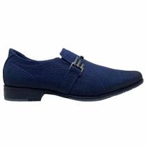 Sapato Social Pegada Masculino em Couro Azul 125806-03