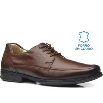 Sapato Social Pegada Masculino em Couro Pinhão 123453-02