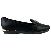Sapato Social Piccadilly Feminino Maxi Ortopédico Original Anabela Preto Cor:PretoTamanho:35