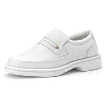 Sapato social pierrô antistress tradicional com enfeite couro legítimo cor branco Sapato social pierrô antistress tradicional com enfeite couro legítimo cor branco