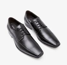 Sapato social preto democrata bico quadarado masculino Sapato social preto democrata bico quadarado masculino
