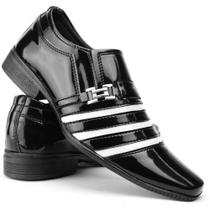 Sapato Social Preto e Branco Masculino Elegante Luxuoso Moderno Antiderrapante Confortavel Leve