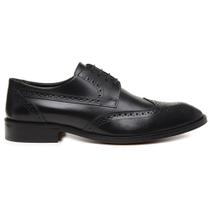 Sapato Social Preto Em Couro 00406