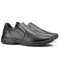 Sapato Social Preto Liso Sintético em Alta Qualidade Sapatos Oxford Masculino Antistress