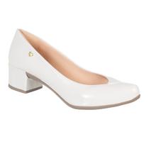 Sapato Social Scarpin Verniz Feminino Bico Fino Salto Grosso Sapato Social Scarpin Verniz Feminino Bico Fino Salto Grosso