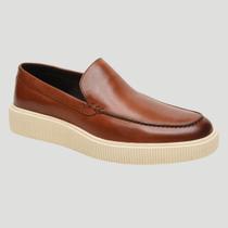 Sapato Social Slip On Sapatilha Masculina Casual Em Couro Macio Confortável