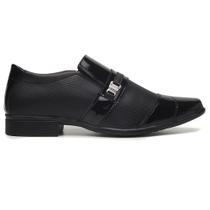 Sapato Social Sollano Bico Quadrado Calce Facil Detalhe Metal