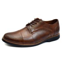 Sapato Social Tradicional Em Couro Gshoes - 6830 - Whisky