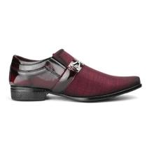 Sapato Social Vermelho e Preto Masculino - Dallu