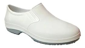 Sapato Soft Branco Anti Derrapante Impermeável Profissional Hospitalar Enfermagem