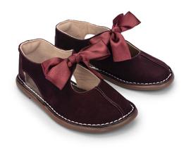 Sapato Tabuleiro Couro Figo Nobuck - Petit Cheval