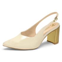 Sapato Tanara Scarpin Salto Cromado - T8471