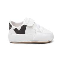 Sapato Tênis Conforto Bebe Baby Menino Primeiros Passos Preto