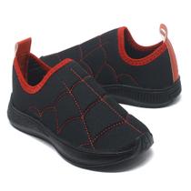 Sapato Tenis Infantil Feminino Esporte Casual Escolar Comfort Leve Sola Preta