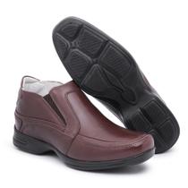 Sapato Tênis Masculino Couro Abotinado Ortopédico Correção da pisada Couro Legítimo Sapato Tênis Masculino Couro Abotinado Ortopédico Correção da pisada Couro Legítimo