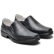 Sapato Total Confort Couro Palmilha Gel Leve Tam: 41 Cor: Preto Sapato Total Confort Couro Palmilha Gel Leve Tam: 41 Cor: Preto