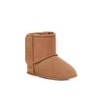 Sapato UGG Infantil Unissex - Couro Castanho - Tamanho 4-5