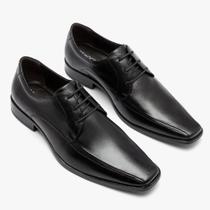 Sapato Unique Preto Com Cadarço - 646101