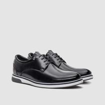 Sapato Urbano Preto Couro Sofisticado Moderno Funcional Ergonomico Sofisticação E Estilo Zapattero