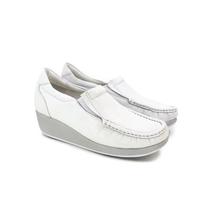 Sapato Usaflex 5743PL Conforto, Segurança e Estilo para o Dia a Dia Preto, Branco