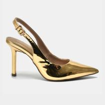 Sapato via marte 044 013 01 dourado feminino