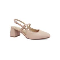 Sapato Via Marte Slingback Scarpin Feminino 050-006 Creme